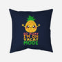 Pineapple Vacay Mode-none removable cover throw pillow-NemiMakeit