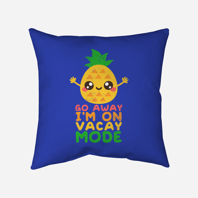 Pineapple Vacay Mode-none removable cover throw pillow-NemiMakeit