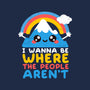 Where The People Aren't-womens basic tee-NemiMakeit
