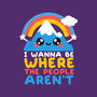 Where The People Aren't-womens fitted tee-NemiMakeit