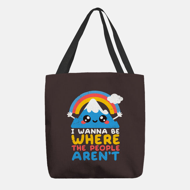 Where The People Aren't-none basic tote bag-NemiMakeit
