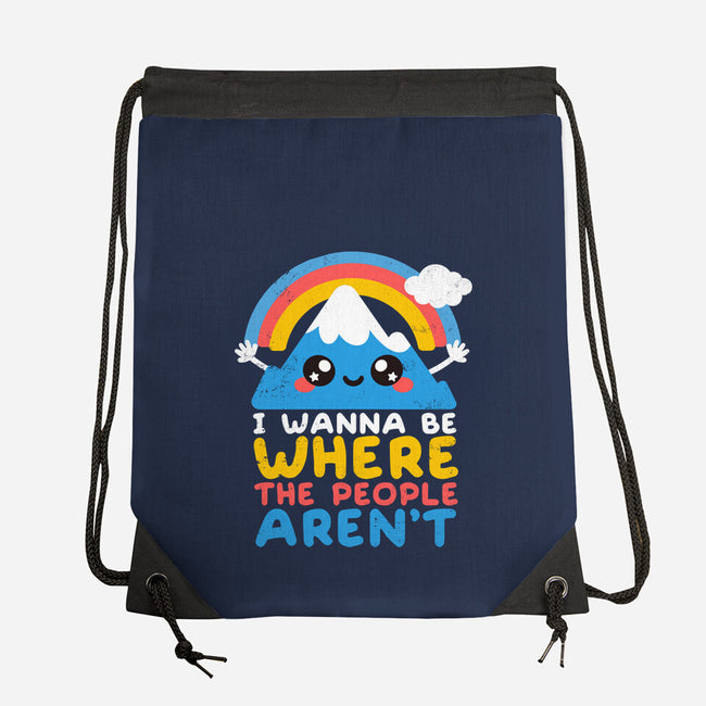Where The People Aren't-none drawstring bag-NemiMakeit