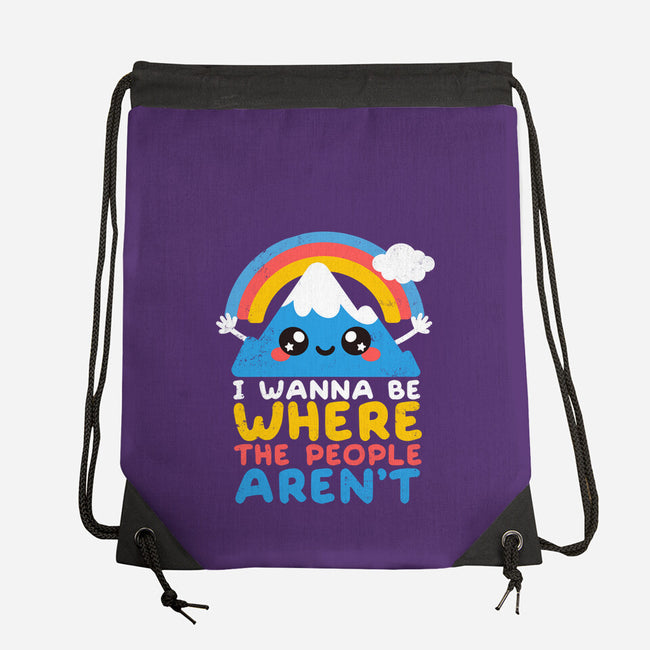 Where The People Aren't-none drawstring bag-NemiMakeit