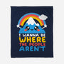 Where The People Aren't-none fleece blanket-NemiMakeit