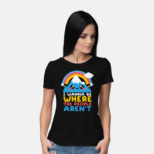 Where The People Aren't-womens basic tee-NemiMakeit