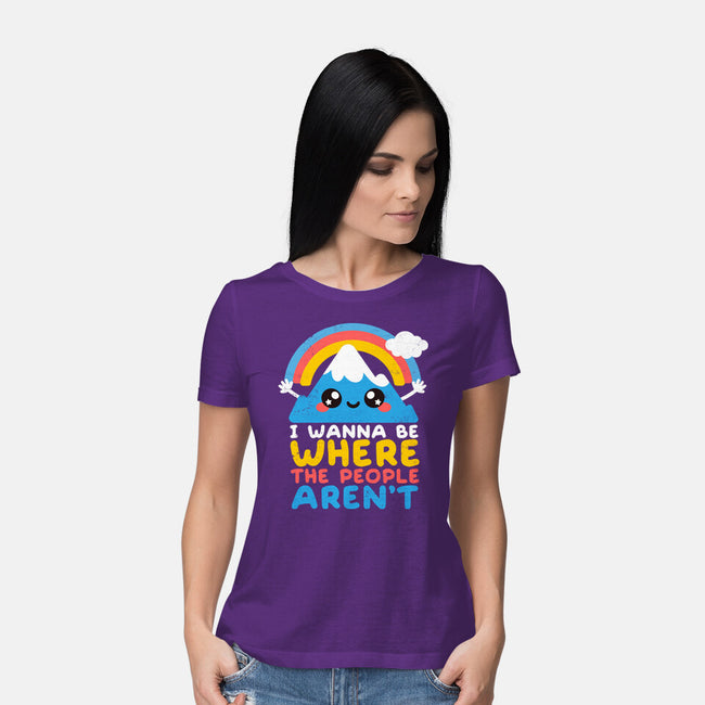 Where The People Aren't-womens basic tee-NemiMakeit