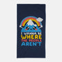 Where The People Aren't-none beach towel-NemiMakeit