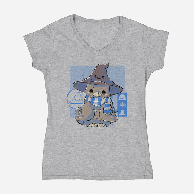 Cute And Wise-womens v-neck tee-xMorfina