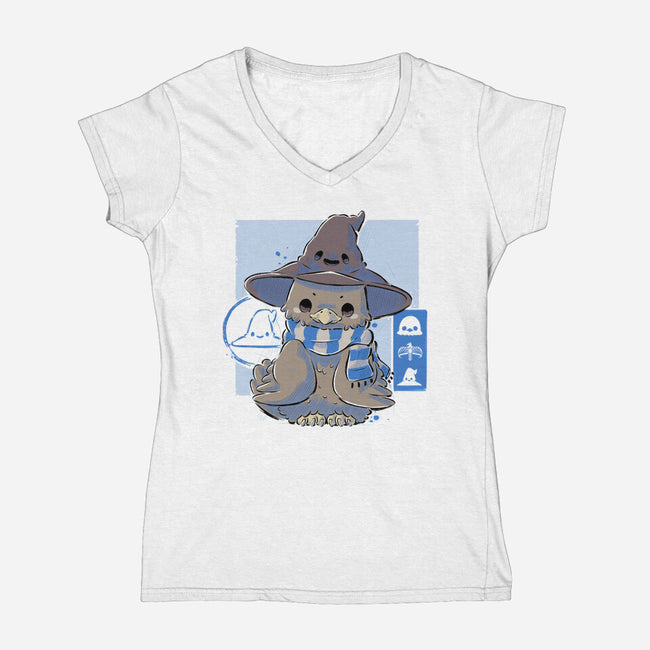Cute And Wise-womens v-neck tee-xMorfina