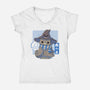 Cute And Wise-womens v-neck tee-xMorfina
