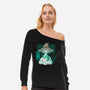 Cute And Ambitious-womens off shoulder sweatshirt-xMorfina