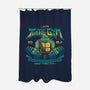 Leo's Gym-none polyester shower curtain-teesgeex