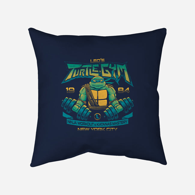 Leo's Gym-none removable cover w insert throw pillow-teesgeex