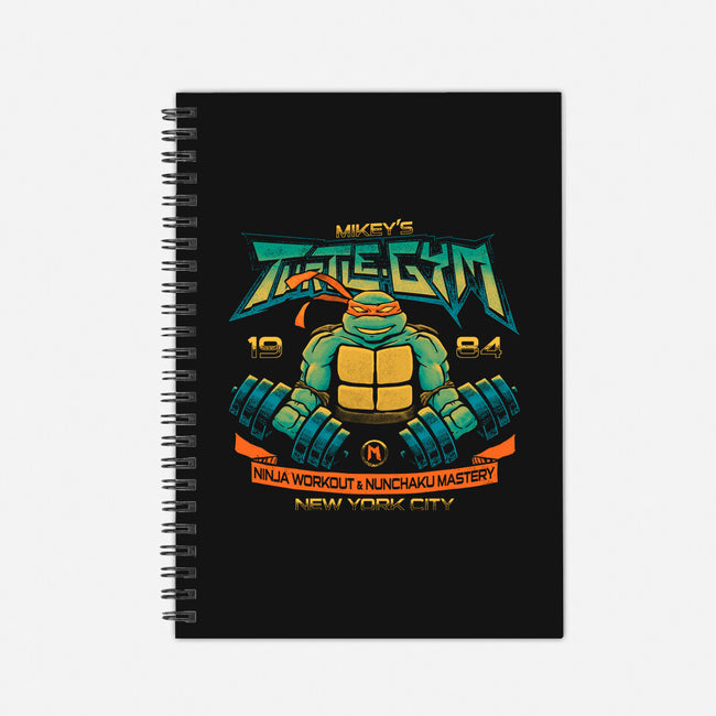 Mikey's Gym-none dot grid notebook-teesgeex