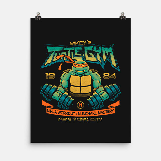 Mikey's Gym-none matte poster-teesgeex