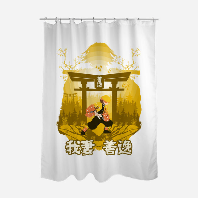 Don't Take The Easy Way Out-none polyester shower curtain-mystic_potlot