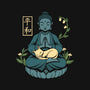 Cat Meditation-none drawstring bag-tobefonseca