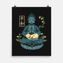 Cat Meditation-none matte poster-tobefonseca