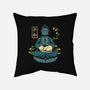 Cat Meditation-none removable cover w insert throw pillow-tobefonseca