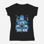 Don't Cry Don't Despair-womens v-neck tee-mystic_potlot