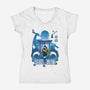 Don't Cry Don't Despair-womens v-neck tee-mystic_potlot