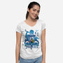 Don't Cry Don't Despair-womens v-neck tee-mystic_potlot