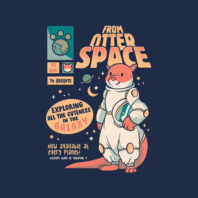 Otter Space Astronaut-none removable cover w insert throw pillow-tobefonseca
