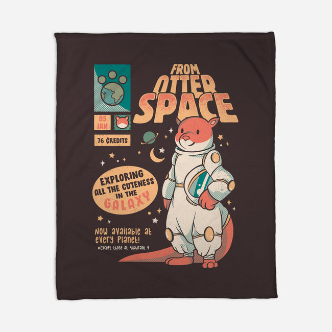 Otter Space Astronaut-none fleece blanket-tobefonseca