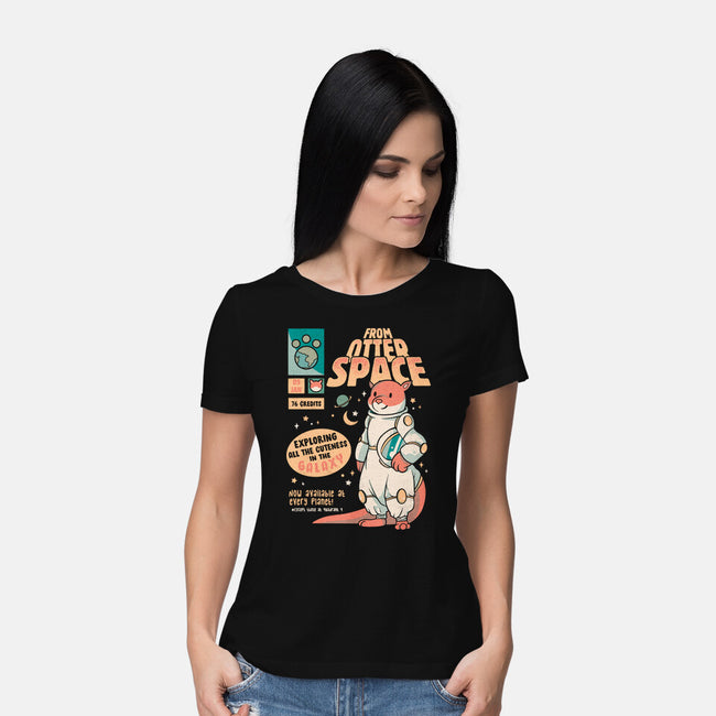 Otter Space Astronaut-womens basic tee-tobefonseca