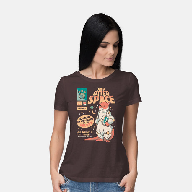 Otter Space Astronaut-womens basic tee-tobefonseca
