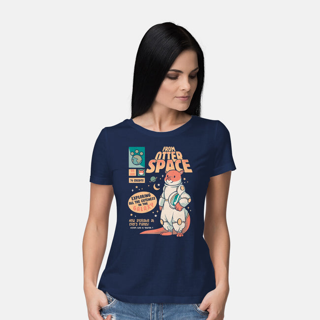 Otter Space Astronaut-womens basic tee-tobefonseca