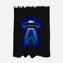 UFO Cat-none polyester shower curtain-erion_designs