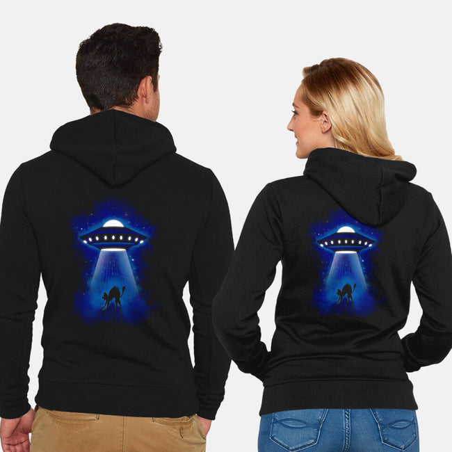 UFO Cat-unisex zip-up sweatshirt-erion_designs