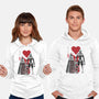 Three Robots Sumi-E-unisex pullover sweatshirt-DrMonekers