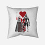 Three Robots Sumi-E-none removable cover w insert throw pillow-DrMonekers