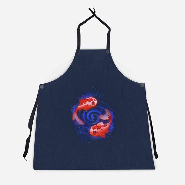 Swimming Souls And Stars-unisex kitchen apron-ricolaa