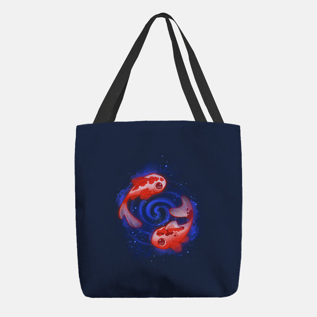 Swimming Souls And Stars-none basic tote bag-ricolaa