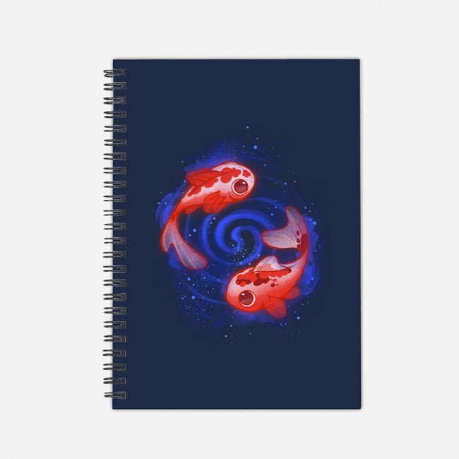 Swimming Souls And Stars-none dot grid notebook-ricolaa