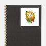 Book Owl-none glossy sticker-ricolaa