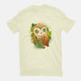 Book Owl-mens basic tee-ricolaa