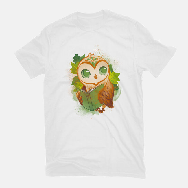 Book Owl-mens basic tee-ricolaa