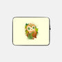 Book Owl-none zippered laptop sleeve-ricolaa