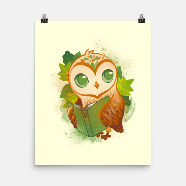 Book Owl-none matte poster-ricolaa