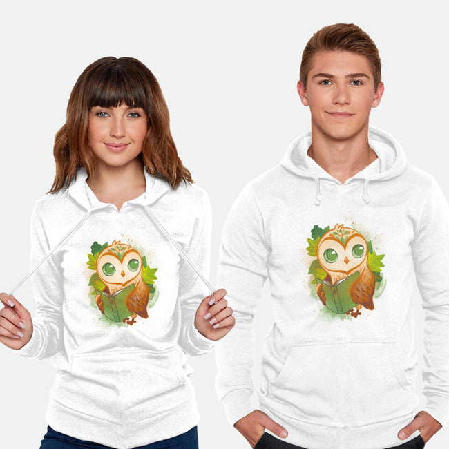 Book Owl-unisex pullover sweatshirt-ricolaa