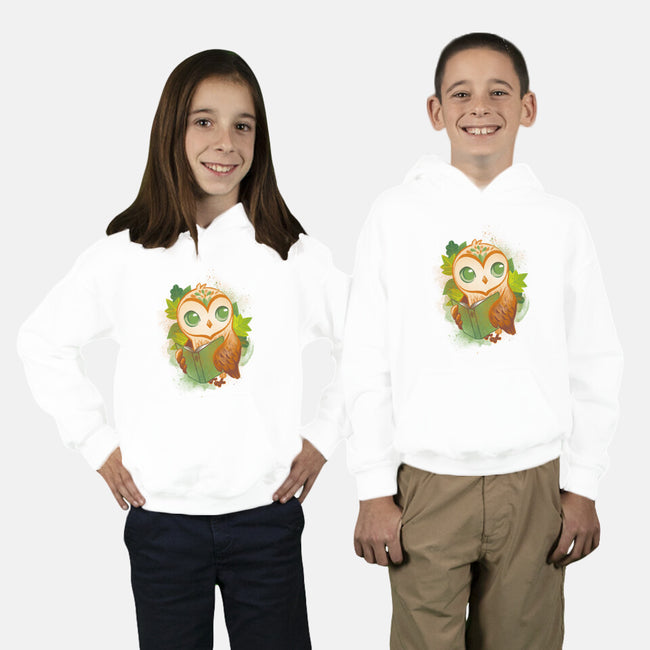 Book Owl-youth pullover sweatshirt-ricolaa