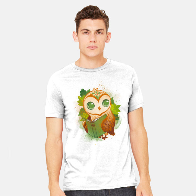 Book Owl-mens heavyweight tee-ricolaa