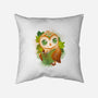Book Owl-none removable cover throw pillow-ricolaa