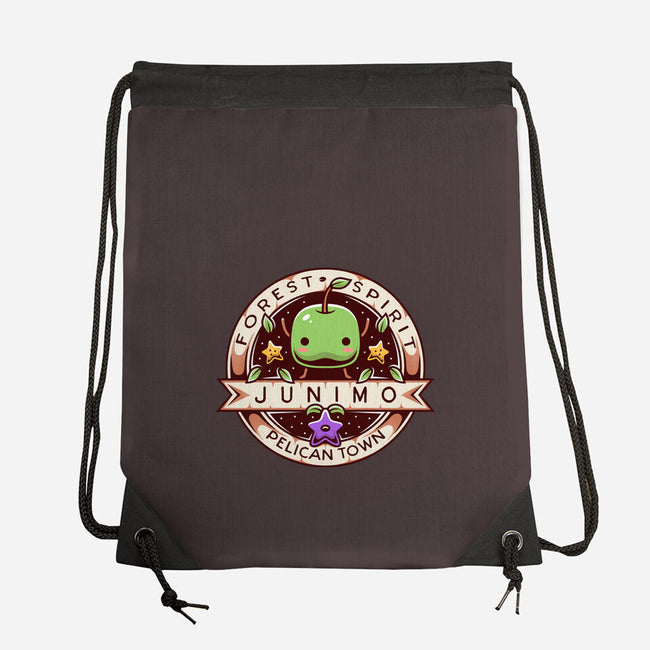 Junimo Forest Spirit-none drawstring bag-Alundrart