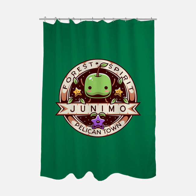 Junimo Forest Spirit-none polyester shower curtain-Alundrart