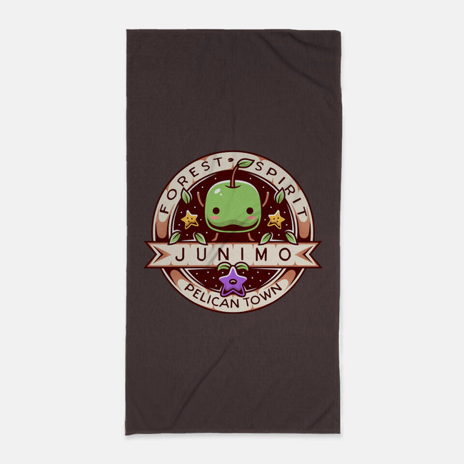 Junimo Forest Spirit-none beach towel-Alundrart